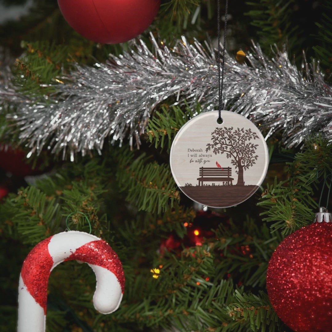 Memorial Christmas - 'I Will Always Be With You' Cardinal | Ceramic Ornament